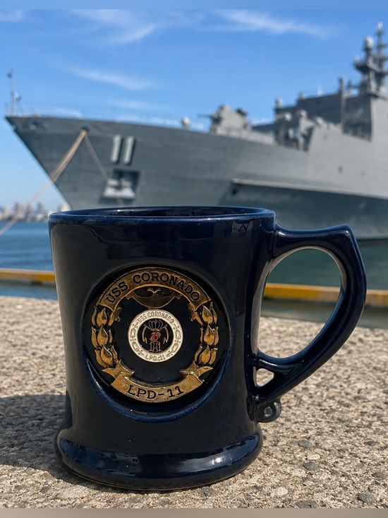 Jostens Lindor Other - USS Coronado LPD-11 US Navy Commemorative Mug by Jostens Lindor Rare Vintage 8oz